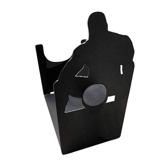 Yousheng Muskelmann Weinflaschenhalter Schwarzes Metall Weinregal Theke Freistehend Weinlagerregal Lustiges Erwachsenen Tischmittelstück