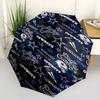 Dallas Cowboys Print Automatic Umbrella, 8 Rib Iron Frame, Plastic Handle, Suitable for Outdoor Travel &Daily , Ideal Gift
