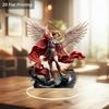 2D Acrylic Flat Religious Acrylic Angel Statue Ornament for Office, Home, Garden - Indoor and Outdoor Art Decor