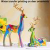 Resin Couples Elk Desktop Decor Gold Reindeer Animal Office Decoration Indoor Home Room Ornaments Table Craft Home Decoration