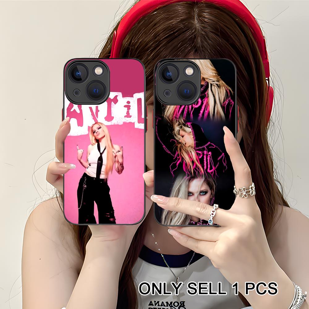 Avril Lavigne Silicone Mobile Phone Case for iPhone 17 16 15 14 13 12 11 X XR XS Air Pro Max Plus Mini Colorful Cover
