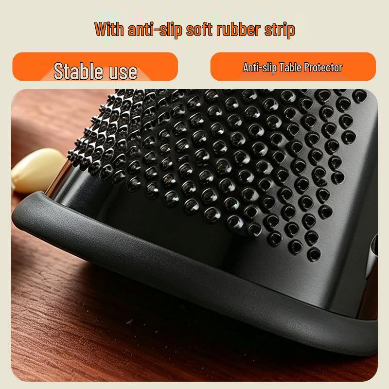 Black Stainless Steel Cone Grater for Fruits, Vegetables, Ginger, and Cheese
