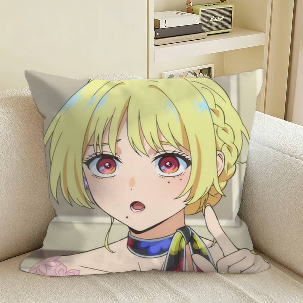 Anime Marriagetoxin Mei Kinosaki Square Sofa Pillow Cover Solid Color Living Room Home Decor Cushion Case
