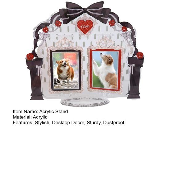Acrylic Standing Photo Frame Stylish Desktop Decor Sturdy Dustproof Waterproof for Your Favorite Photos