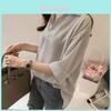 Striped Loose Fit Shirt For Women With Polyester Fabric Summer Casual Wear
