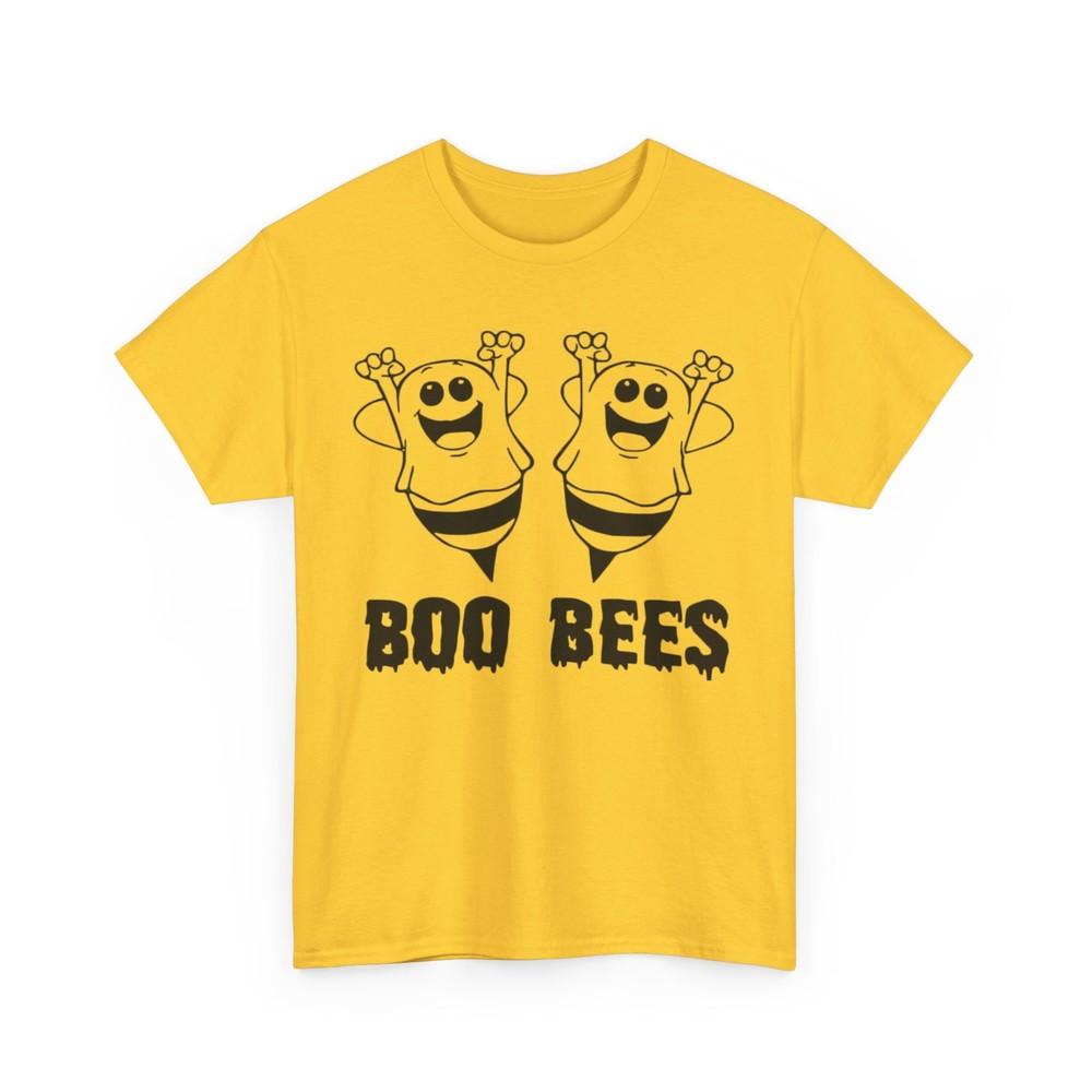 Boo Bees Tee, Funny Ghost T-Shirt, Spooky Season Apparel, Halloween Party Shirt