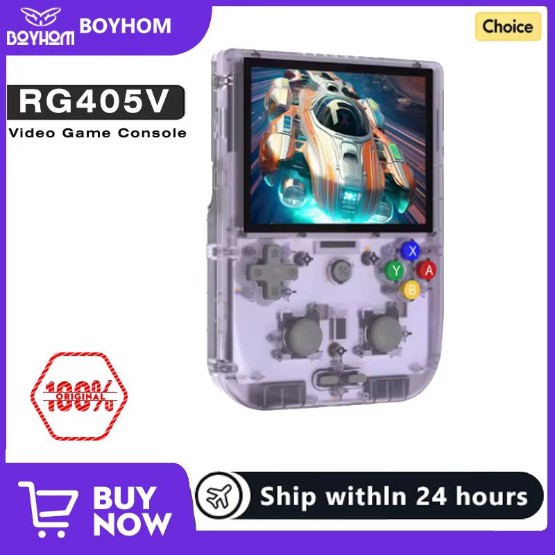 BOYHOM RG405V Video Handheld Game Console 4" IPS HD Touch Screen Android 12 System T618 64-bit Wifi Portable Retro Game Player