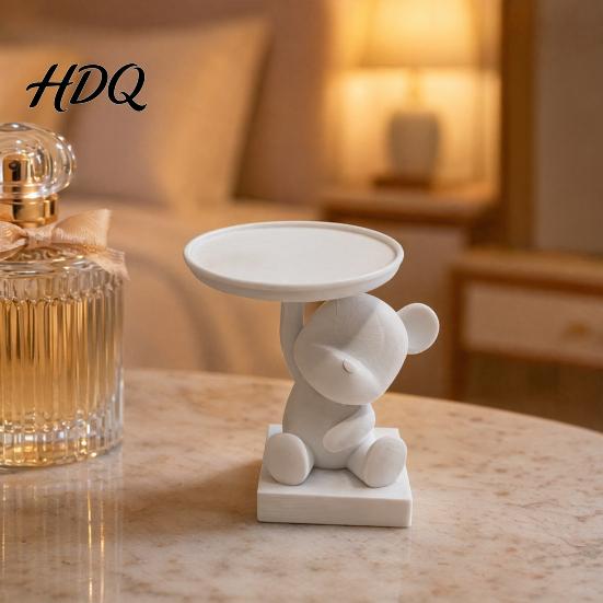 Polar Bear Tray 3D Printed Storage Tray Cute Animal Ring Holder