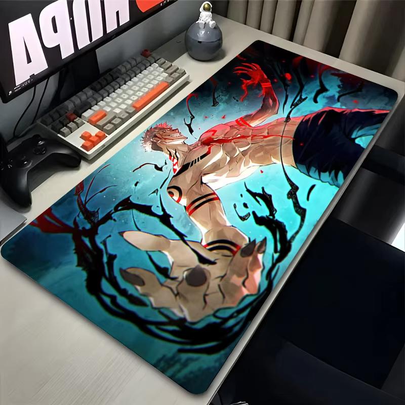 Japan Anime Mouse Pad Laptop Manga J-jujutsu K-kaisen Mousepad New Carpet XXL Sukuna Keyboard Rug PC Gaming Accessories Desk Mat
