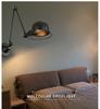 Nordic Industrial Retractable Swing Arm Wall Lamp - Modern Minimalist Design for Living Room or Bedroom