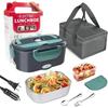 1.5 L 40W Electric Lunch Box Food Warmer Portable Food Heater for Car Or Home - Leak Proof, Lunch Heating Microwave for Truckers