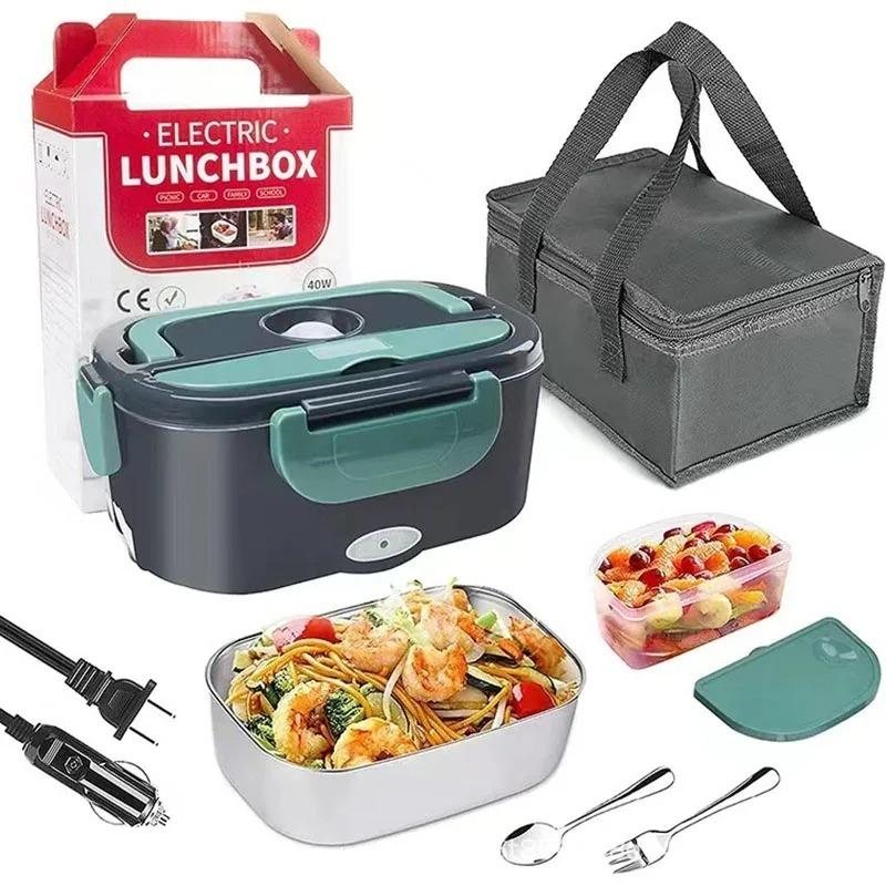 1.5 L 40W Electric Lunch Box Food Warmer Portable Food Heater for Car Or Home - Leak Proof, Lunch Heating Microwave for Truckers