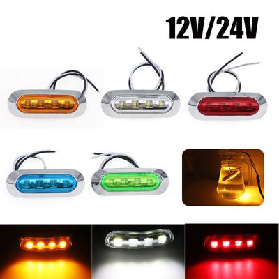 Waterproof Side Mark Light Signal 12V/24V Clearance Indicator Lamp Car Truck Trailer Lorry Red/White/Amber/Blue/Green