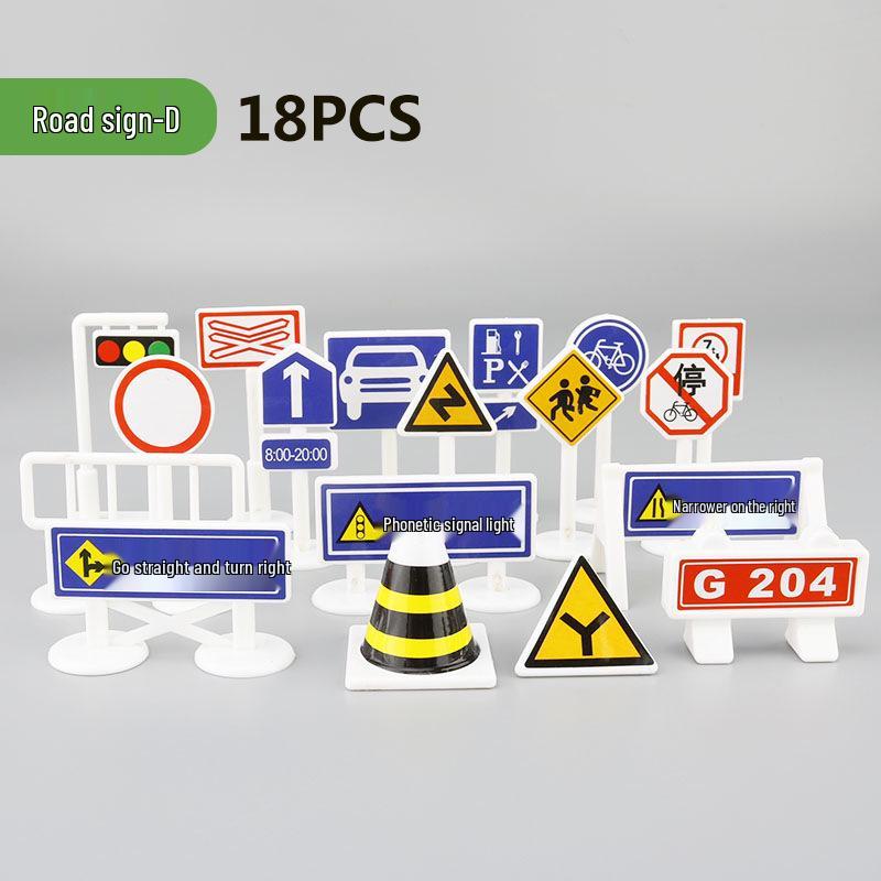 Children's City Traffic Play Mat with Small Alloy Cars - 130x100