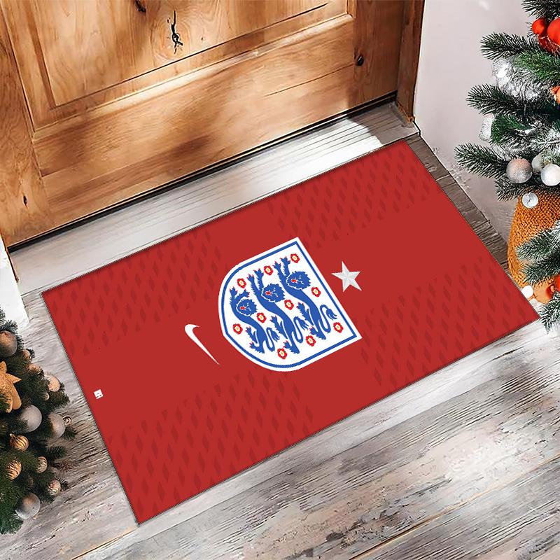 England national football team Printed Flannel Area Rug Non Slip Soft Polyester Floor Carpet Indoor Decor Mat for Bedroom Living Room Sofa