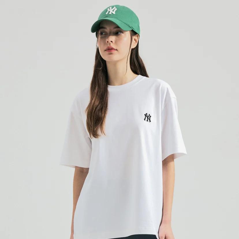 New MLB New York Yankees SS24 T Shirt Unisex Cream 3ATSB1143-50CRS