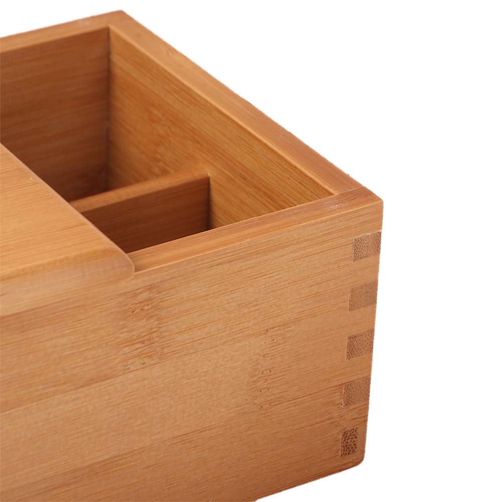 Large Capacity Bamboo Chopsticks Box Safety Tableware Spoon Storage Container  for Home