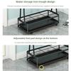 Iron Hotel Umbrella Stand  Minimalist Lobby Organizer  Long and Foldable Umbrella Holder Sturdy Storage Rack