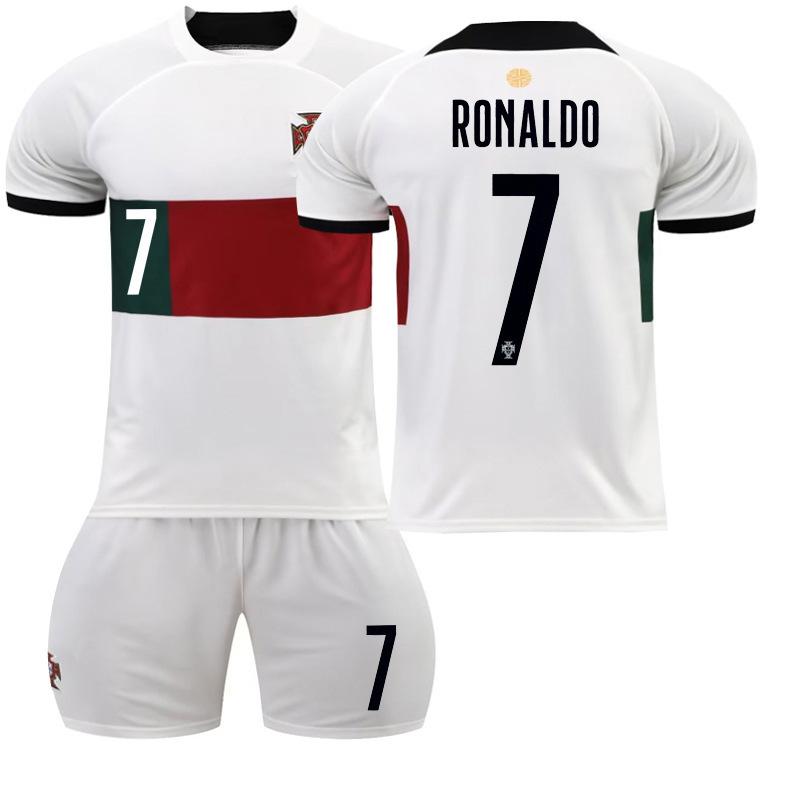 22 Away home number Luo football jersey set with original socks guard plate short sleeve World Cup