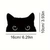 2PCS Cartoon Fun Black Cat Car Stickers Body Bumper Scratches Covering Decorative Stickers