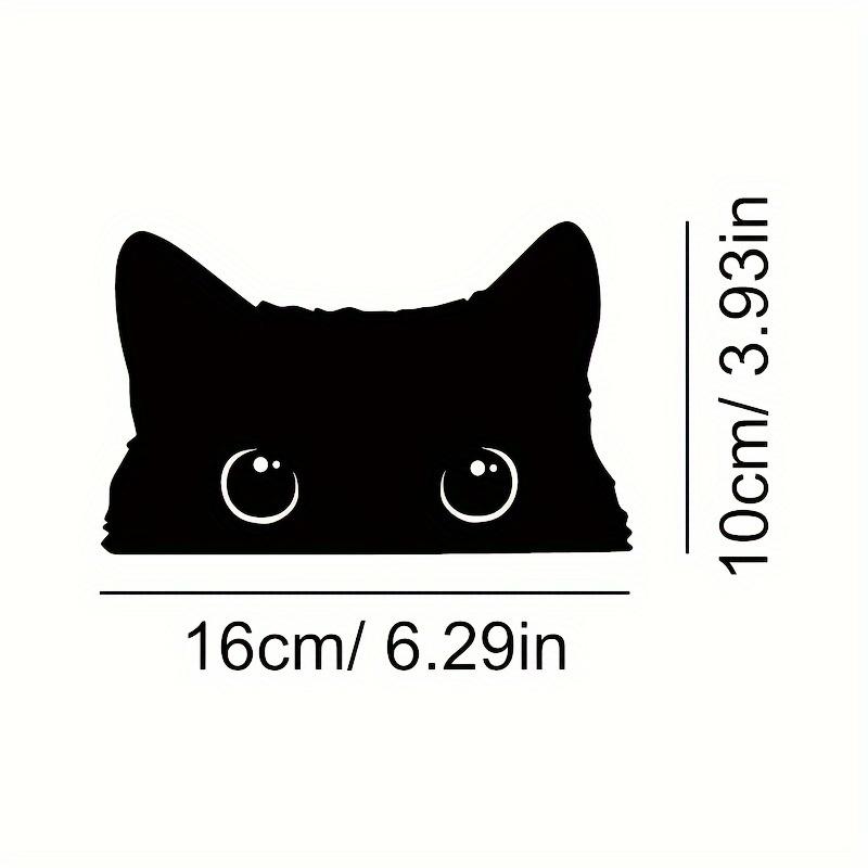 2PCS Cartoon Fun Black Cat Car Stickers Body Bumper Scratches Covering Decorative Stickers