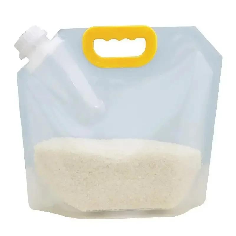 Portable Food Packaging Bag Transparent Self-standing Spray Pocket Food Bag Food Packaging Bag Liquid Solid Travel Storage Bags