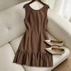 Women's Sleeveless A-Line Dress for Casual and Elegant Wear
