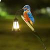 Solar Garden Statues Solar Powered Kingfisher Light Pathway Waterproof Lantern for Garden Yard Patio Backyard Porch Lawn Walkway