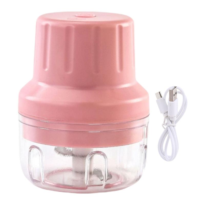 Mini Tritatutto Elettrico per Aglio Ricaricabile USB Tritaverdure Plastica Senza Fili Robot da Cucina per Aglio Cipolle