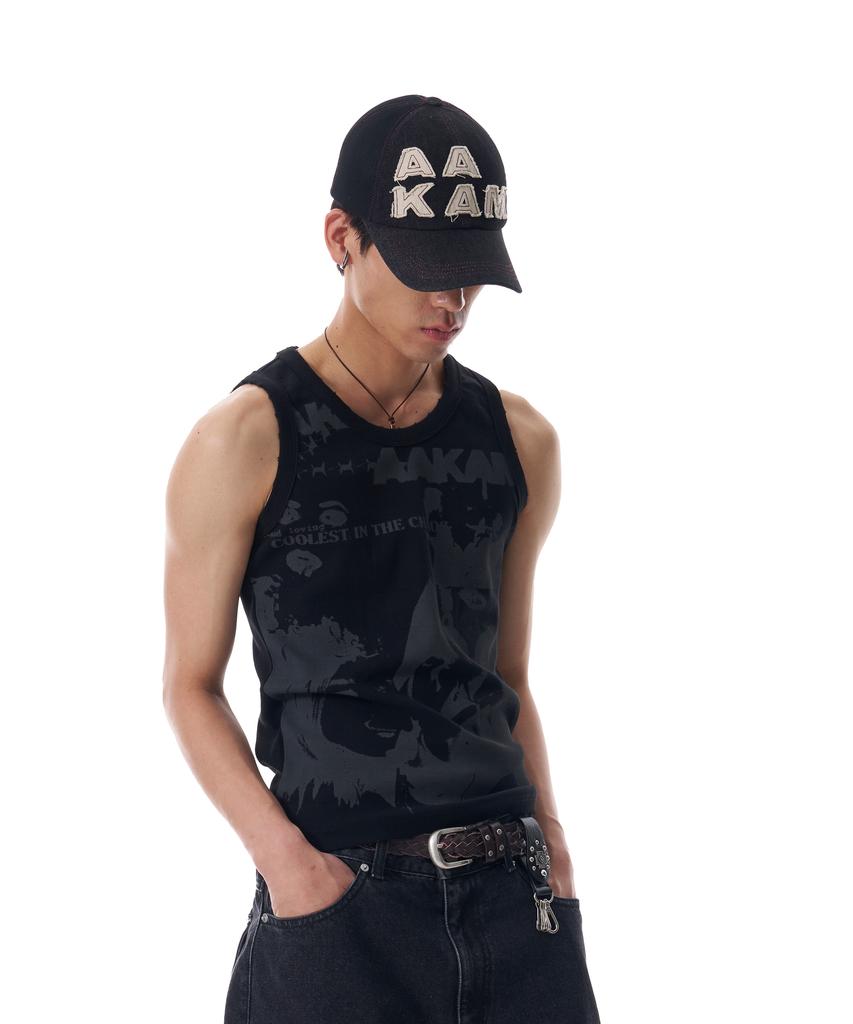 AAKAM Denim Trucker Cap (Black)