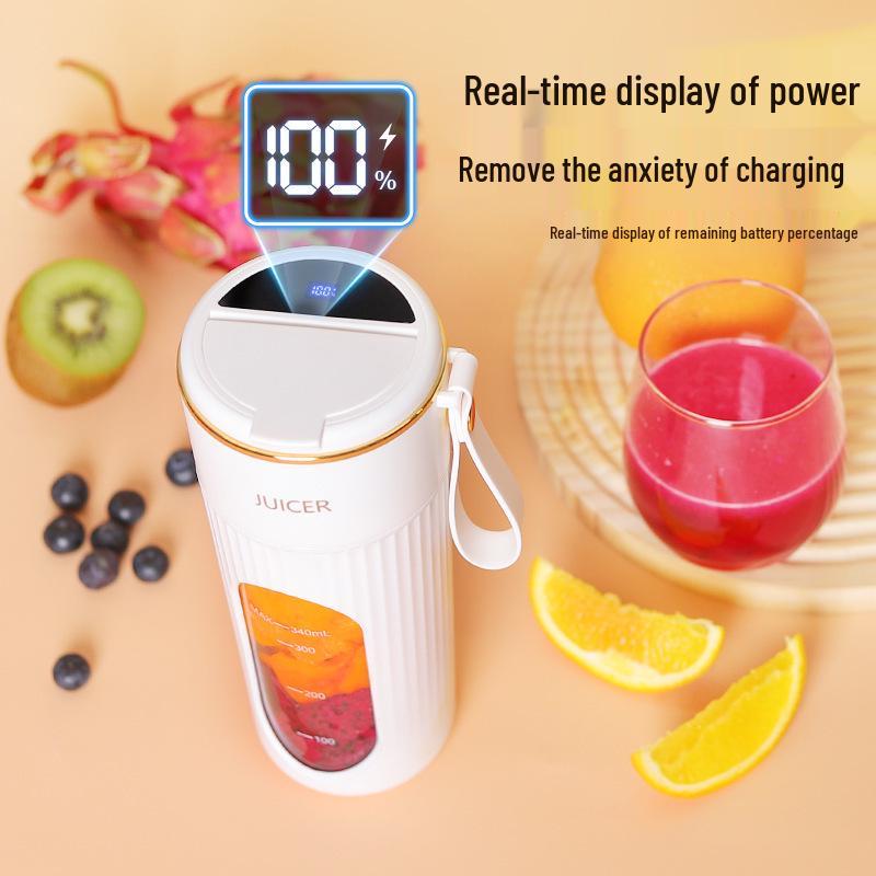Compact Rechargeable Portable Juicer with Carry-On Cup