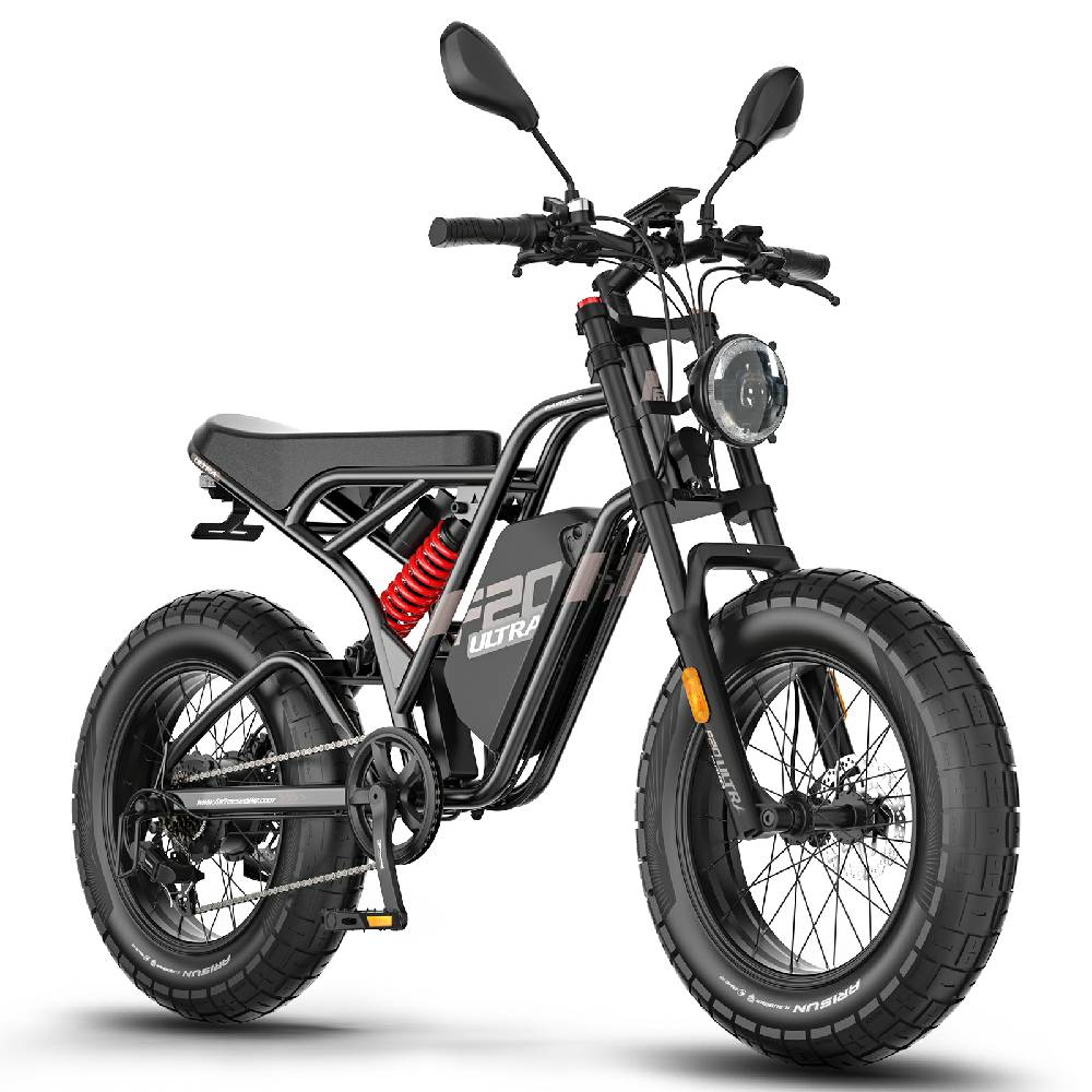 Bicicleta Elétrica Fafrees F20 Ultra Motor 750W Pneu Gordo 20" Bicicleta Elétrica para Adultos 48V 25AH Freio Hidráulico Duplo 7 Velocidades Carga Máxima 130Kg