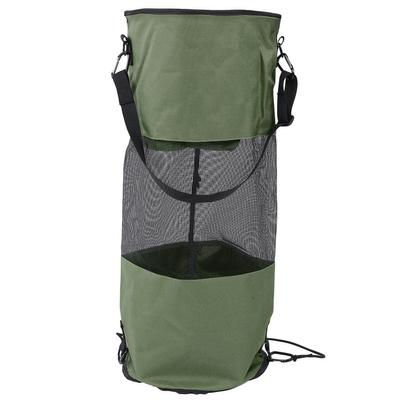 Boat Trash Bags Reusable Waterproof Portable Mesh Trash Bags for Boat Garbage StorageMilitary Green