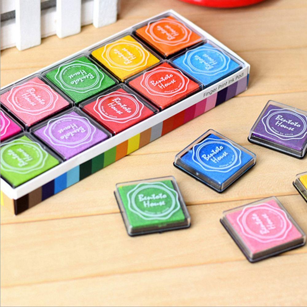 Decor for Stationery Oil Based Ink Pad Stamps Fingerpaint Painting Stamp Scrapbooking Decoaration