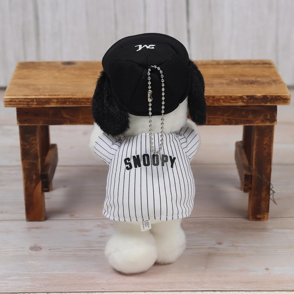 Yoshitoku Snoopy Plush Strap 18cm Official Chiba Lotte Marines Licensed Product Pink Color with Gift Bag