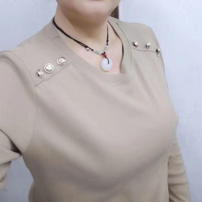 Mid-collar Bottoming Shirt For Women In Autumn And Winter, New Style White Long-sleeved T-shirt, Stylish Small Shirt