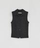 Loutaideu Lambswool Knit Vest [Charcoal]