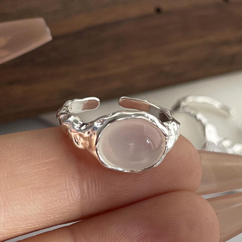 Xiaomi 925 Sterling Silver Rings for Women Couple Minimalist Handmade Simple Lace Stone Ring Fine Jewelry Gift Prevent Allergy