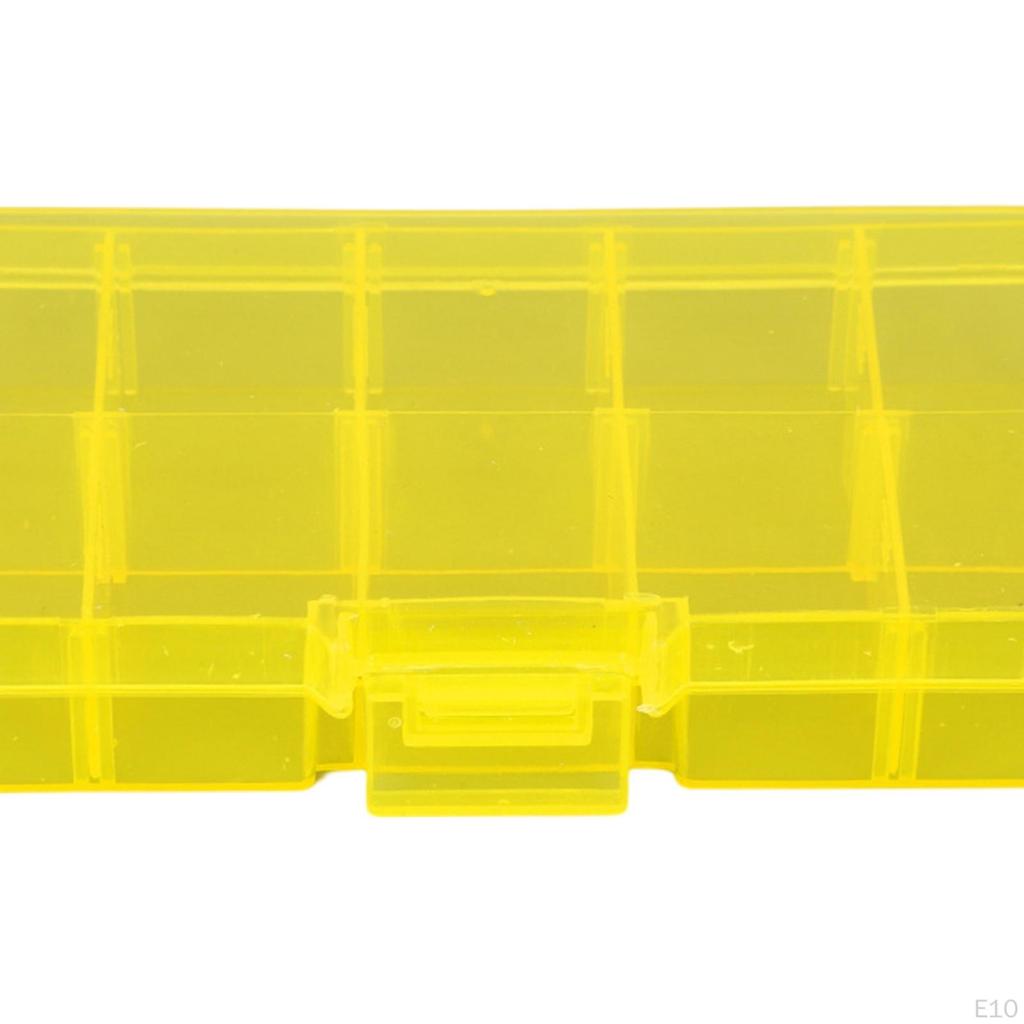 10 Compartments Plastic Storage Box Sewing Craft Accessories Container Sturdy Compact Multipurpose