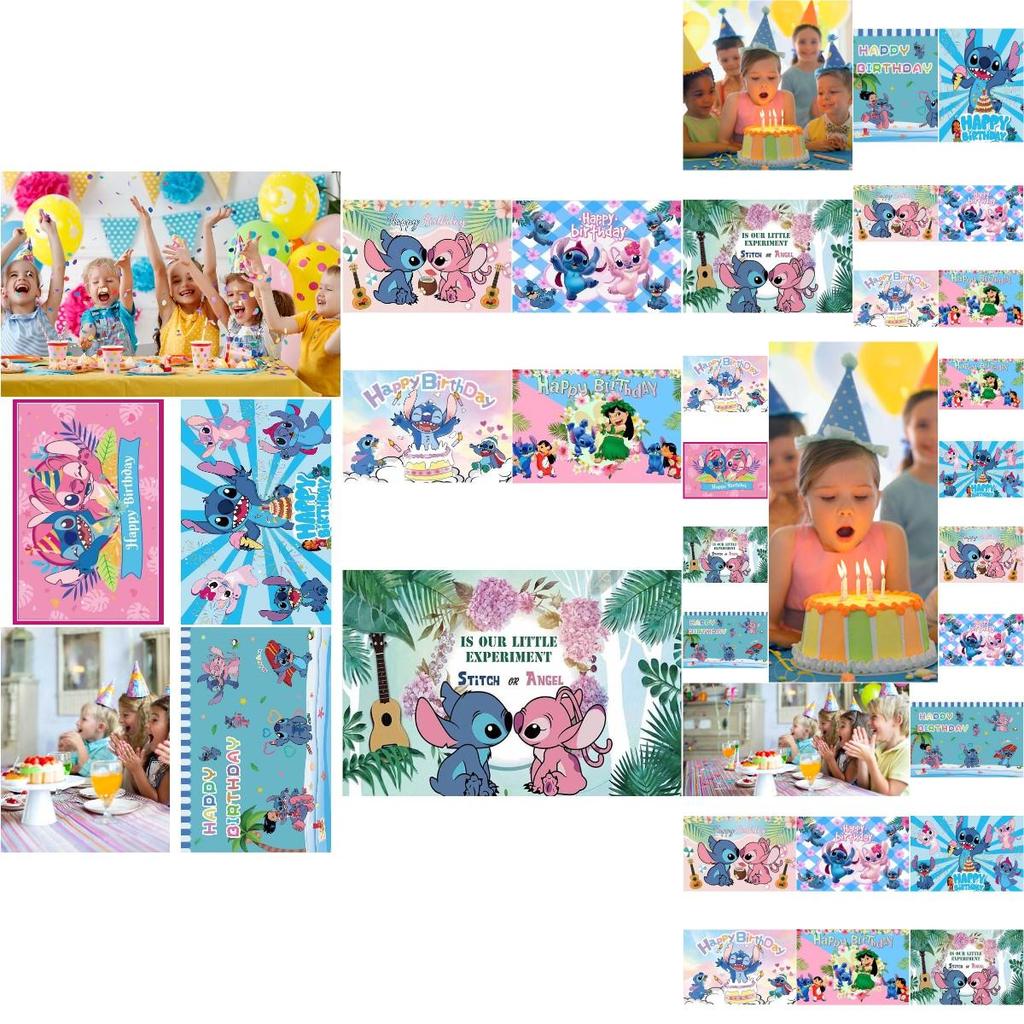 Lilo Stitch Birthday Photography Backdrop Capture Your Special Moments!