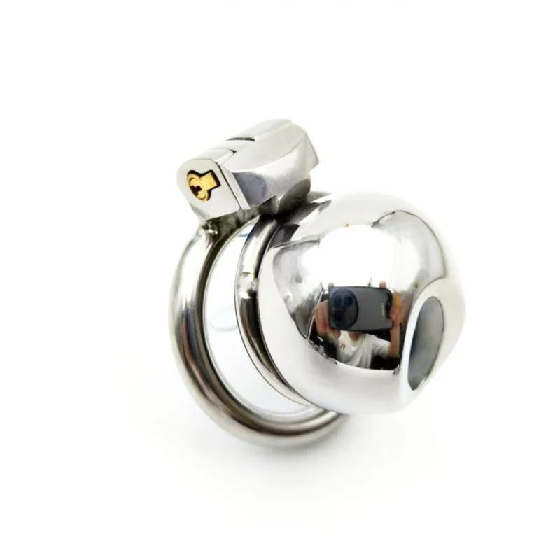 Metal Chastity Cage Stainless Steel Chastity Cage BDSM Anti-shedding Restraint Control Cock Ring Erotic Sex Toys For Men Gay