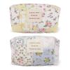 Quilted Portable Makeup Pouch Aesthetic Floral Makeup Bag Padded Toiletry Bag Lightweight Versatile for Outdoor Travel