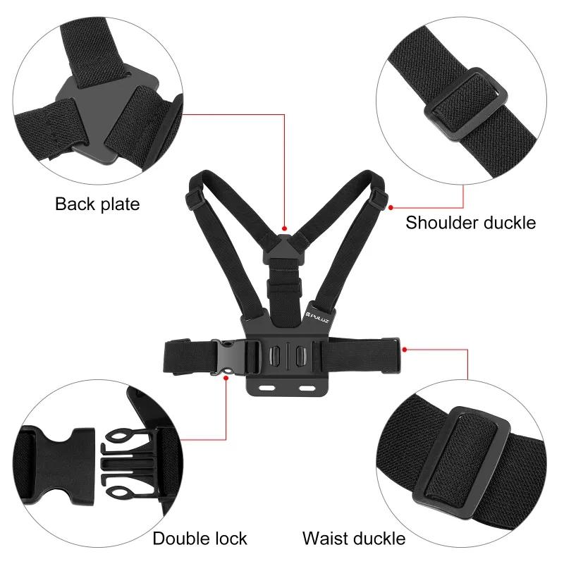 Chest Strap Mount Belt for Insta360 Ace Pro Go3 X3 DJI Action 4 Gopro Hero 11 10 9 Camera Harness For SJCAM Xiao Yi Accessories