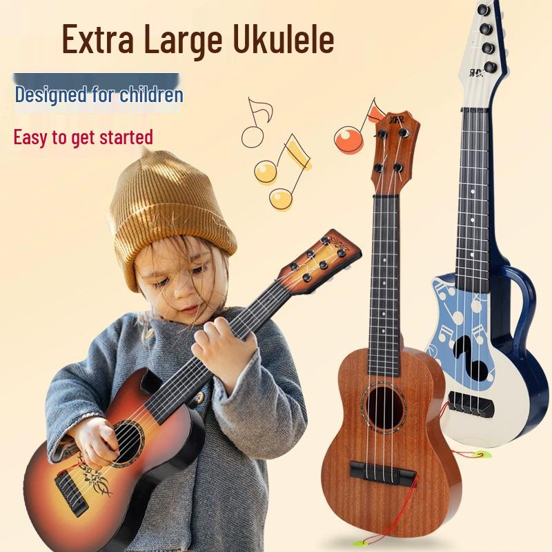 Large Six-String Children's Ukulele Toy - Playable Music Enlightenment Instrument