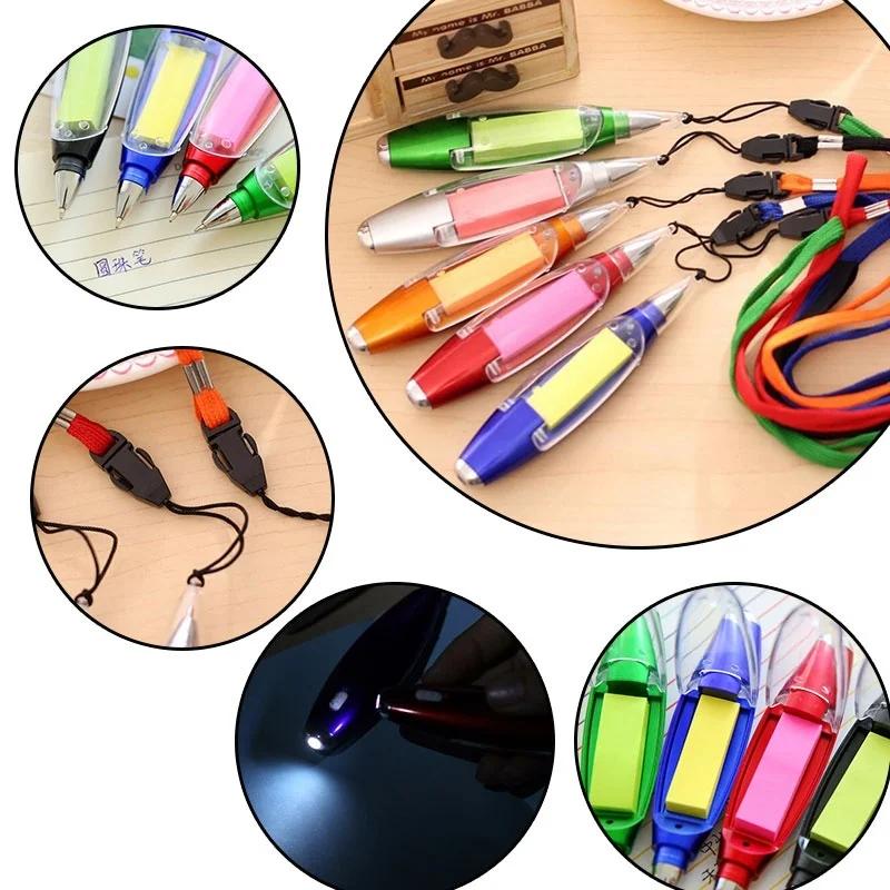 Creatieve Balpen met Lamp Creatieve Notities Sectie Nieuwste Kleur Multifunctionele Balpen Schoolkantoorartikelen