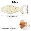 Wooden Wooden Fish Cutouts Hemp Rope Fish Shaped Wood Cut Out  For Birthday