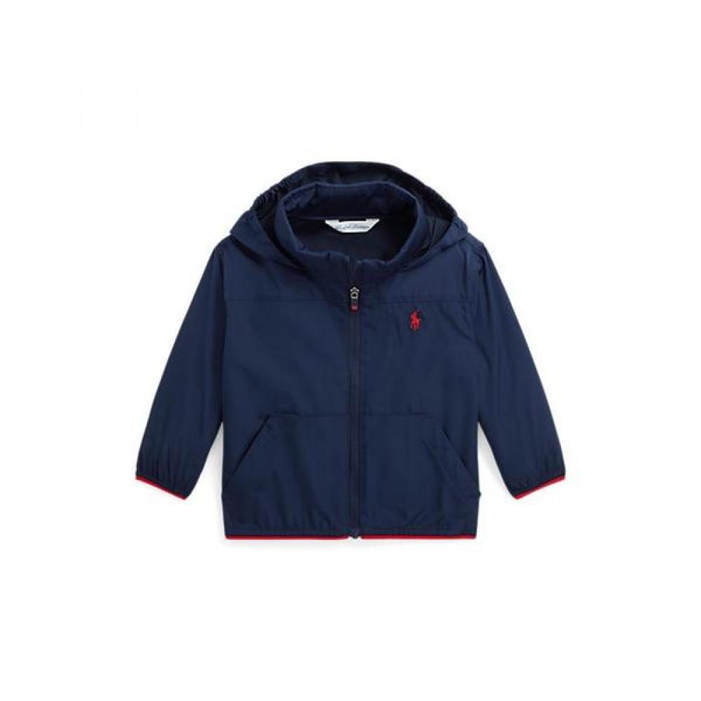 Ralph Lauren Baby Boy Packable Water Repellent Hooded Jacket Cwpootwi6020075410 24M