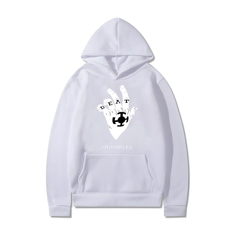 

Толстовка с капюшоном в стиле «High Street Y2K» с принтом руки смерти для мужчин и женщин, весна-осень, новая модная толстовка с капюшоном, свободная толстовка с длинным рукавом 3XL