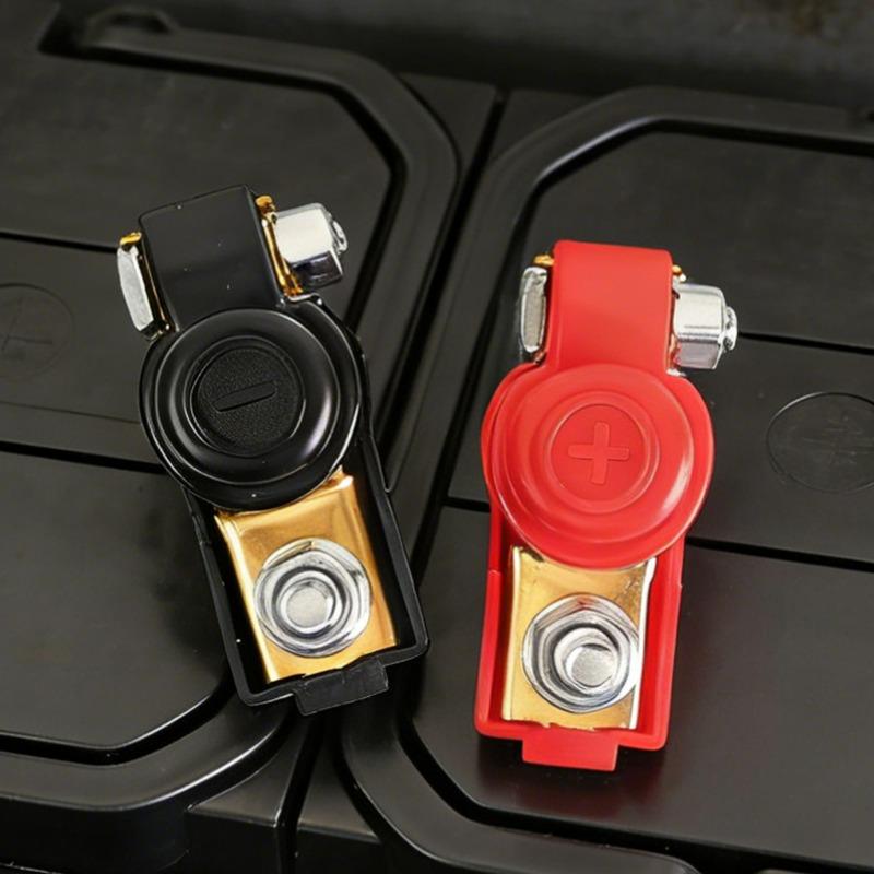 2pcs Battery Terminal Cable Clamp Negative + Positive Top-Post for Toyota for Cars and Truck Accessories
