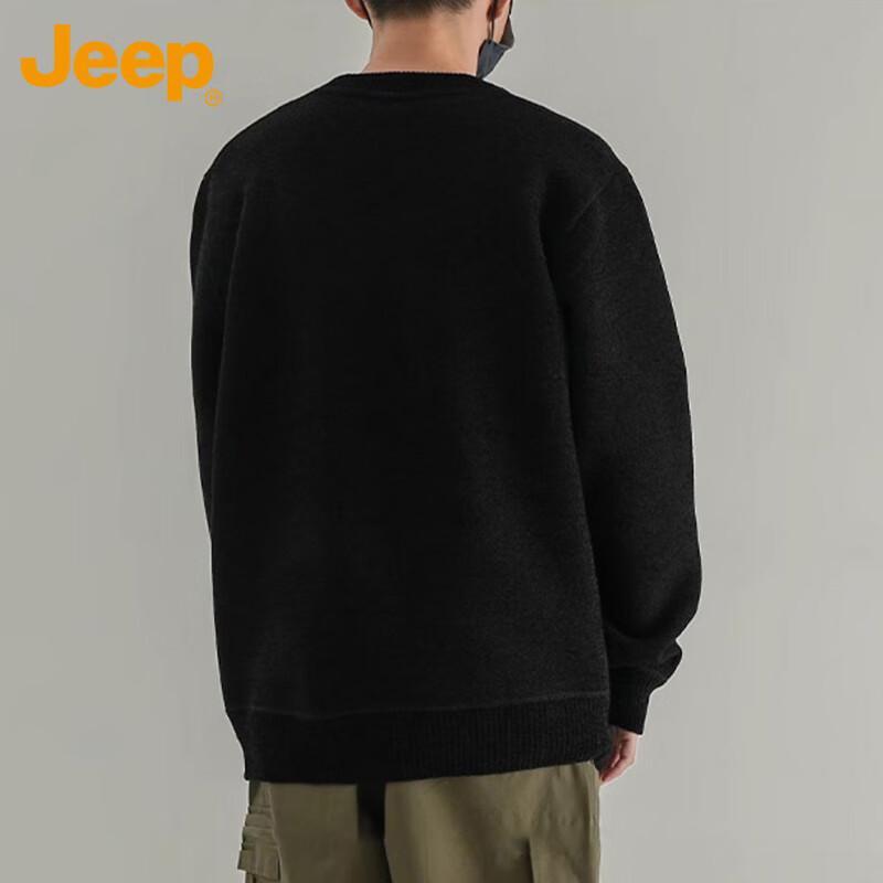 Jeep Men's Fleece Lined Knit Sweater